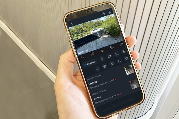 Videoüberwachung App Smartphone